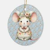 Niedliche Blumenmousse Blume Krone Keramik Ornament (Links)