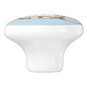 Niedliche Blumenmousse Blume Krone Keramikknauf (Seitenansicht)