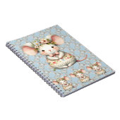 Niedliche Blumenmousse Blume Krone Notizblock (Rechte Seite)