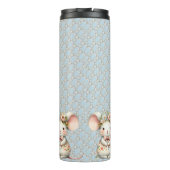 Niedliche Blumenmousse Blume Krone Thermosbecher (Rückseite)