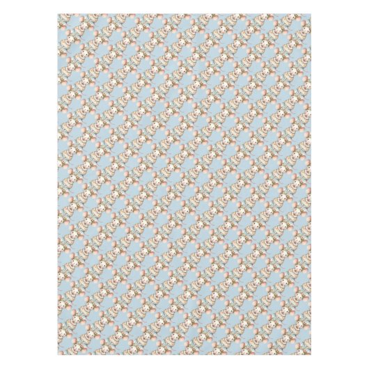 Niedliche Blumenmousse Blume Krone Tischdecke (Vorderseite)