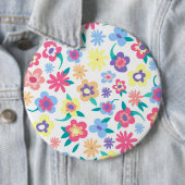 Niedliche Blumenmuster Button (Beispiel)