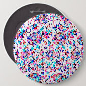 Niedliche Blumenmuster Button (Vorne & Hinten)