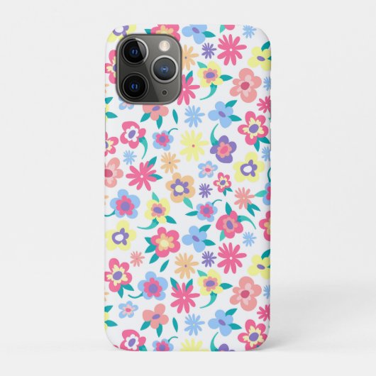 Niedliche Blumenmuster Case-Mate iPhone Hülle (Rückseite)