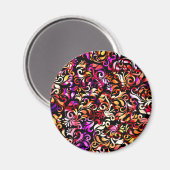 Niedliche Blumenmuster Magnet (Vorderseite/Rückseite)