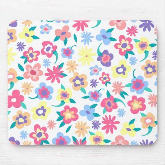 Niedliche Blumenmuster Mousepad (Vorne)