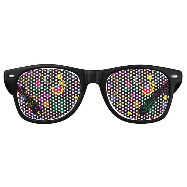 Niedliche Blumenmuster Partybrille (Vorderseite)
