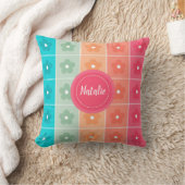 Niedliche Blumenmuster Personalisiert Kissen (Decke)