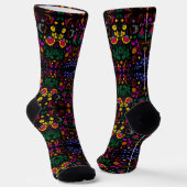 Niedliche Blumenmuster Socken (Gewinkelt)