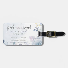 Niedliche Blumenpackung Ihr Taschen Hochzeit speic Gepäckanhänger