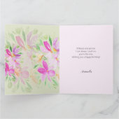 Niedliche Blumenpasta Karte (Innenseite)