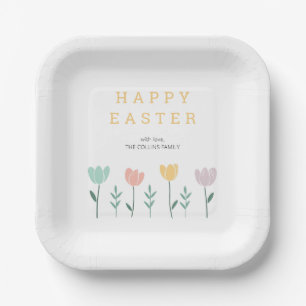 Niedliche Blumenpracht Moderne Blume Ostern Party Pappteller