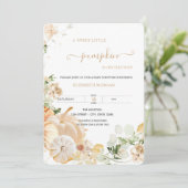 Niedliche Blumenpumpen Holzeinladung Einladung (Stehend Vorderseite)