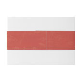 Niedliche blumenreiche Hochzeitsmonogramme Einladungsbanderole (Rückseitenbeispiel)