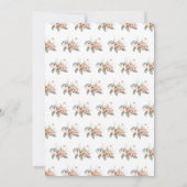 Niedliche Blumenschildkröte Geburtstagsparty Einladung (Rückseite)