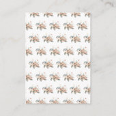 Niedliche Blumenschildkrötendusche Buchanfrage Begleitkarte (Rückseite)