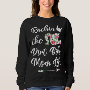 Niedliche Blumenstrauß Bike Mama Leben Geburtstag Sweatshirt