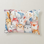 Niedliche Blumentiere niedliche Gestaltung Dekokissen (Rückseite)