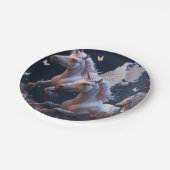 Niedliche Blumenzwiebeln fliegen Pony Paper Pl Pappteller (Schrägansicht)