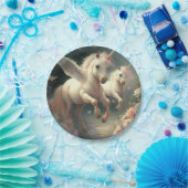 Niedliche Blumenzwiebeln fliegen Pony Paper Pla Pappteller (Party)