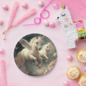 Niedliche Blumenzwiebeln fliegen Pony Paper Pla Pappteller (Party)