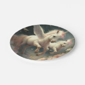 Niedliche Blumenzwiebeln fliegen Pony Paper Pla Pappteller (Schrägansicht)