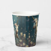 Niedliche Blumenzwiebeln fliegen wenig Pony Papier Pappbecher (Rechts)