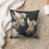 Niedliche Blumenzwiebeln mit Pony Throw Pil Kissen (Decke)