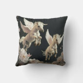 Niedliche Blumenzwiebeln mit Pony Throw Pil Kissen (Rückseite)