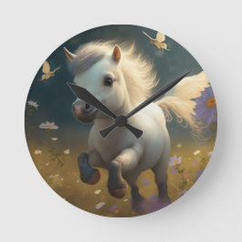 Niedliche Blumenzwiebeln Runde Wanduhr