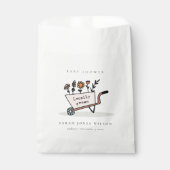 Niedliche Blush Blumenkartentoilettendusche Geschenktütchen (Vorderseite)