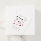 Niedliche Blush Pink Star Mobile Baby Dusche Geschenkanhänger (Beispiel)