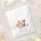 Niedliche Blush Sea Meerjungfrau Girl Babydusche Geschenktütchen (Ausgeschnitten)