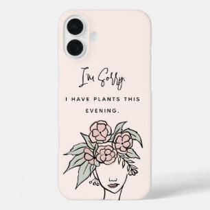 Niedliche Blüte beschäftigt mit meinen Pflanze Blu iPhone 16 Plus Hülle