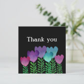 Niedliche Blüte Dankeskarte (Stehend Vorderseite)