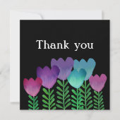 Niedliche Blüte Dankeskarte (Vorderseite)