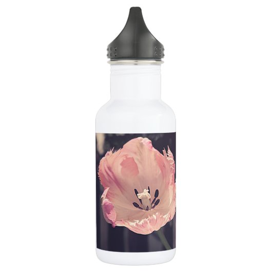 Niedliche blutende Tulipen - Personalisiert Edelstahlflasche (Links)