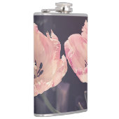 Niedliche blutende Tulipen - Personalisiert Flachmann (Rechts)