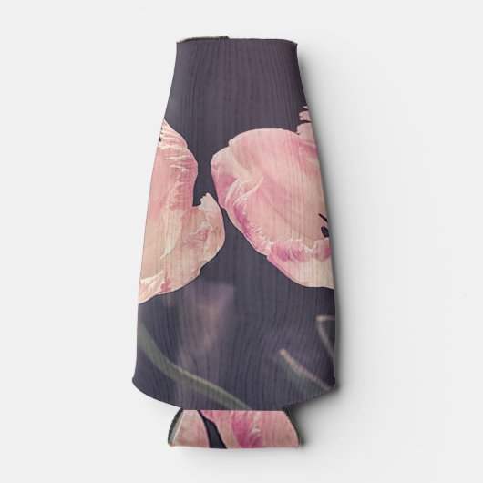 Niedliche blutende Tulipen - Personalisiert Flaschenkühler (Vorderseite)