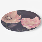 Niedliche blutende Tulipen - Personalisiert Pappteller (Schrägansicht)