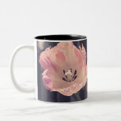 Niedliche blutende Tulipen - Personalisiert Zweifarbige Tasse (Links)