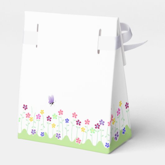 Niedliche Blütendusche Geschenkschachtel (Rückseite)