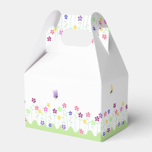 Niedliche Blütendusche Geschenkschachtel (Rückseite)