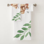 Niedliche Blütengolden Retriever Welpe Badhandtuch Set (Insitu)