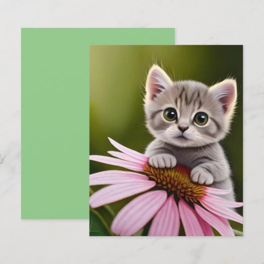 Niedliche Blütenkatze (Vorne/Hinten)