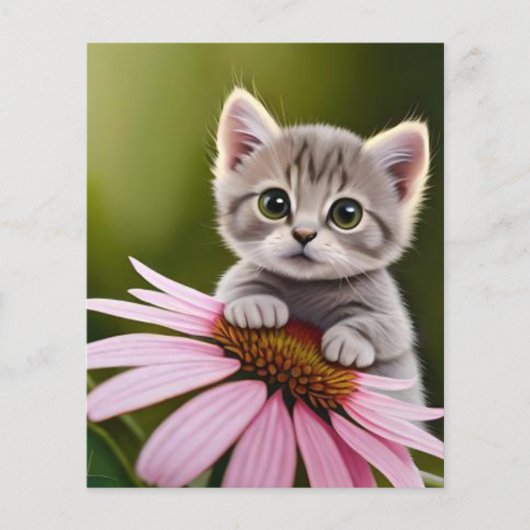 Niedliche Blütenkatze (Vorderseite)