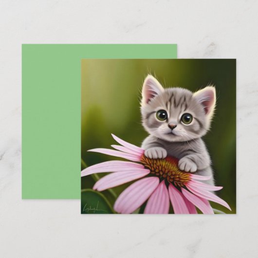 Niedliche Blütenkatze (Vorne/Hinten)