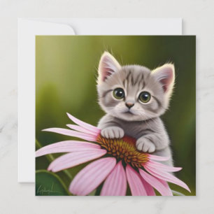 Niedliche Blütenkatze