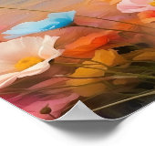 Niedliche Blütenleder Labrador Retriever Welpe her Poster (Ecke)