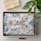 Niedliche Blütenmuster im Wasserfarben Seidenpapier (Geschenk)